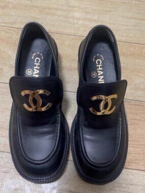 Chanel Classic Emblem Slip-On Loafers